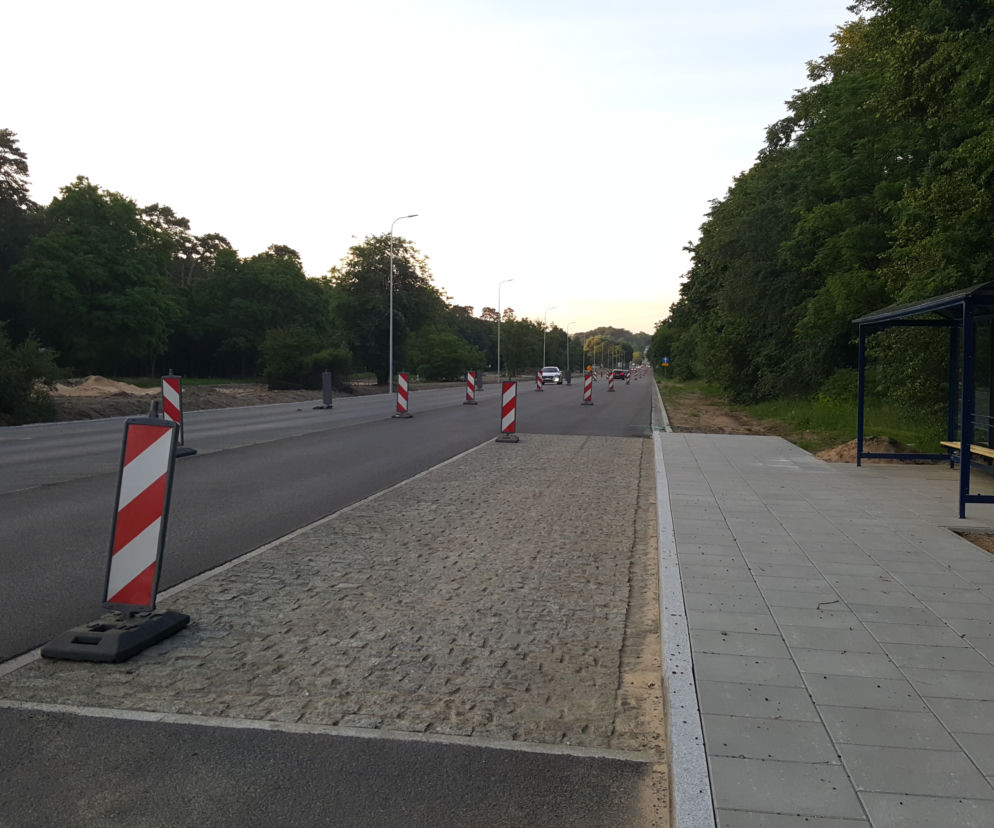 Budowa buspasów w Myślęcinku