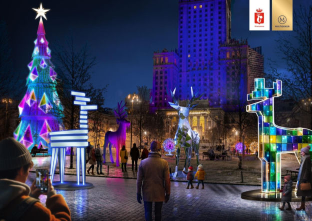 Takiej jeszcze nie było. Iluminacja świąteczna rozświetli Warszawę - ZDM Warszawa