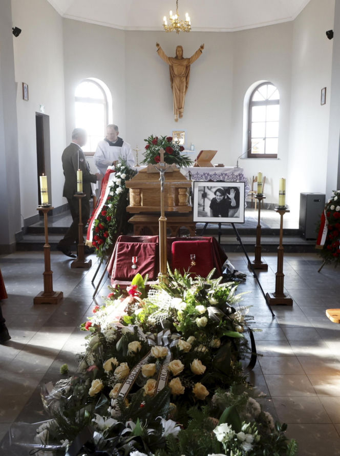 Pogrzeb fotoreportera Adama Chełstowskiego