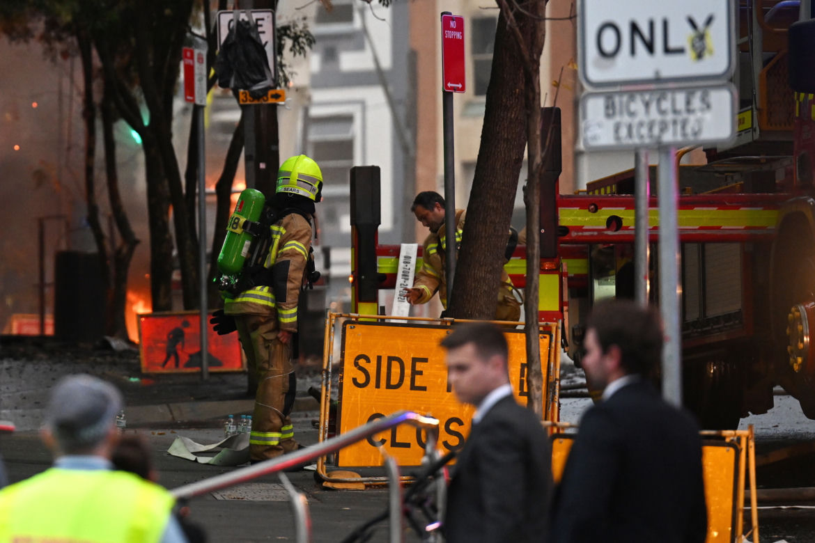 Pożar siedmiopiętrowego budynku w centrum Sydney