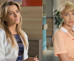 Na dobre i na złe. Iza (Magdalena Waligórska), Hana Goldberg (Kamilla Baar)