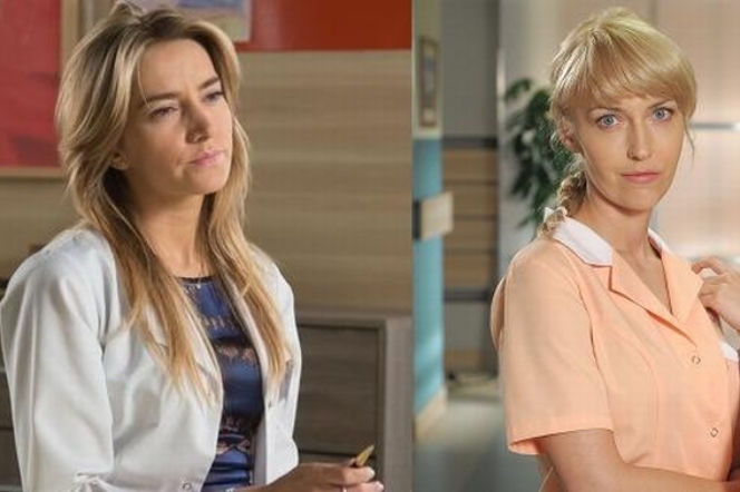 Na dobre i na złe. Iza (Magdalena Waligórska), Hana Goldberg (Kamilla Baar)