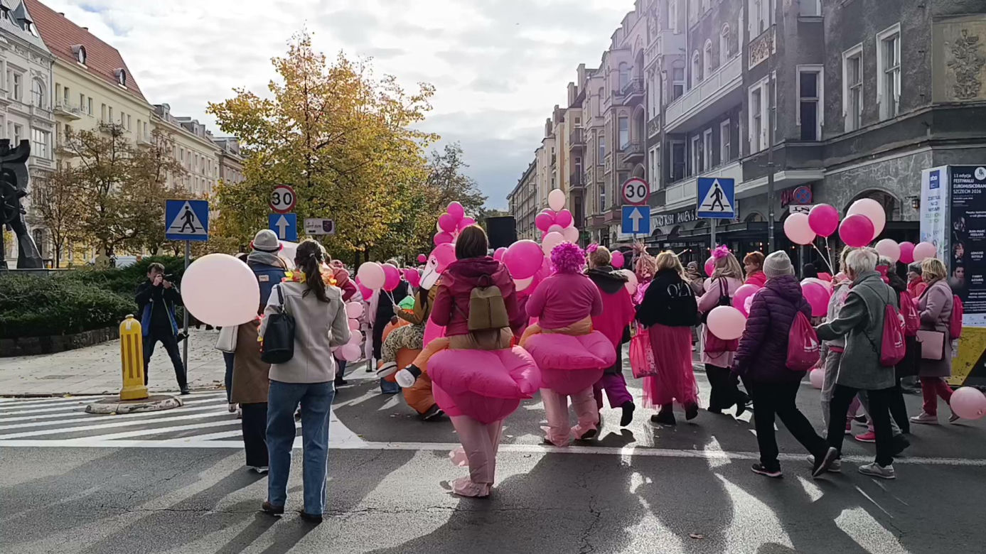 Marsz Różowej Wstążki w Szczecinie