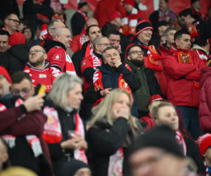 Widzew Łódź - Lech Poznań: Zdjęcia kibiców i zawodników z meczu 24. kolejki PKO BP Ekstraklasy