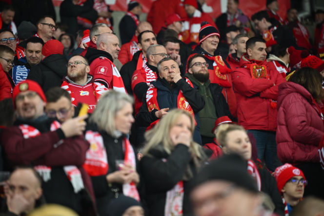 Widzew Łódź - Lech Poznań: Zdjęcia kibiców i zawodników z meczu 24. kolejki PKO BP Ekstraklasy