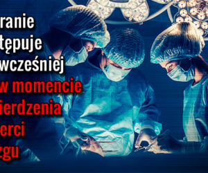 TRANSPLANTACJA_02 Pobranie następuje nie wcześniej niż w momencie stwierdzenia śmierci mózgu