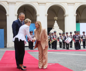 Marta Nawrocka we Włoszech