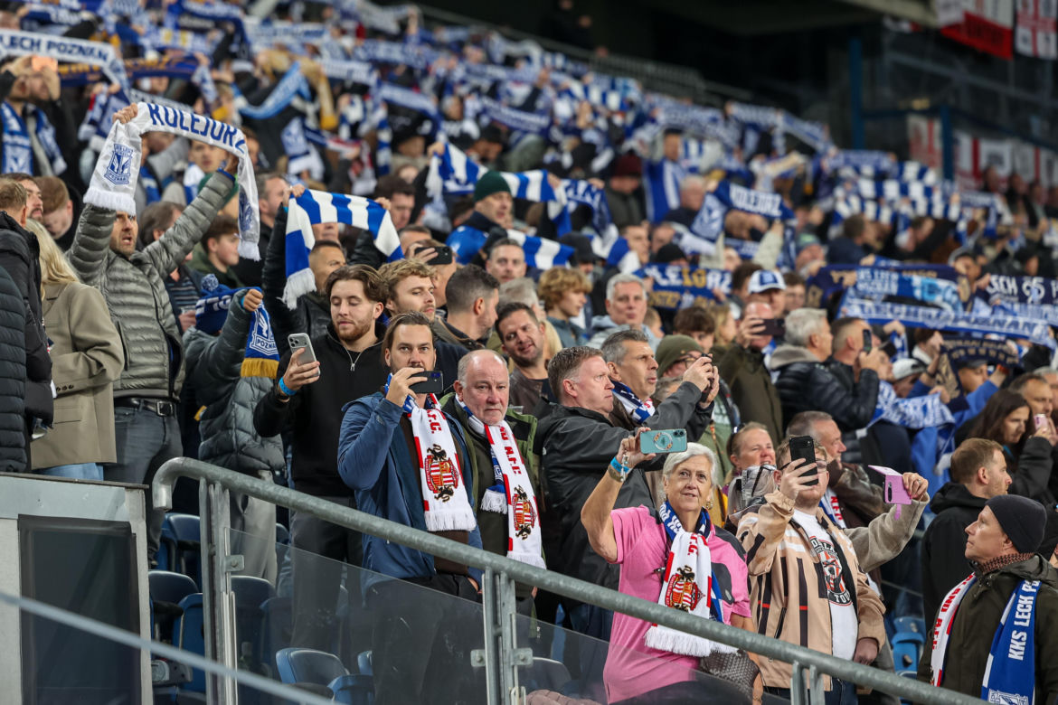 Lech Poznań - Sunderland: Zdjęcia kibiców i zawodników z meczu 3. kolejki fazy ligowej Ligi Europy 2026/27