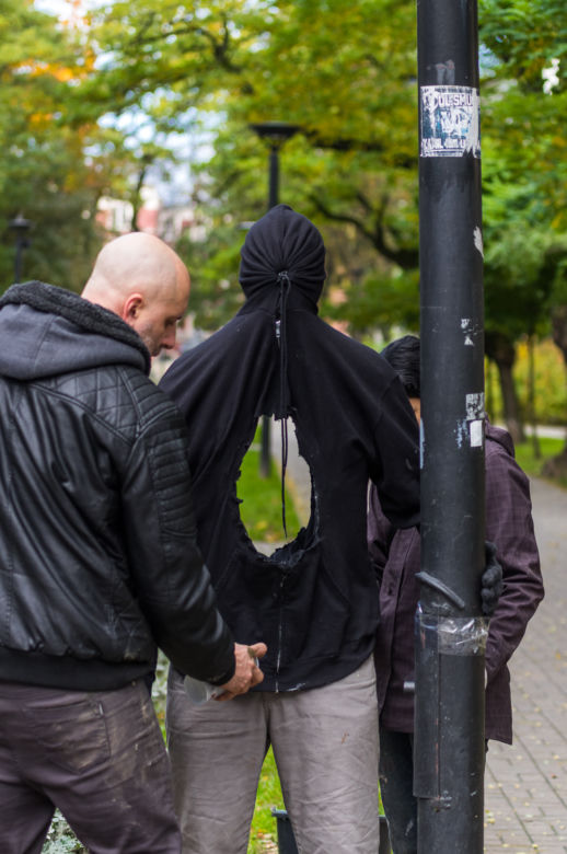 3 Instalacja "Holy Man" Marka Jenkinsa w pasażu Rubinsteina przy Piotrkowskiej