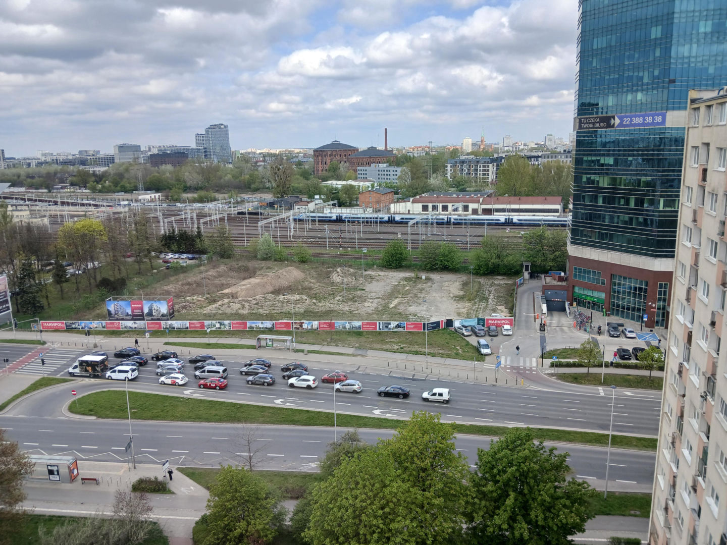 Przyszła lokalizacja inwestycji mieszkaniowej Aleje 138 w Warszawie