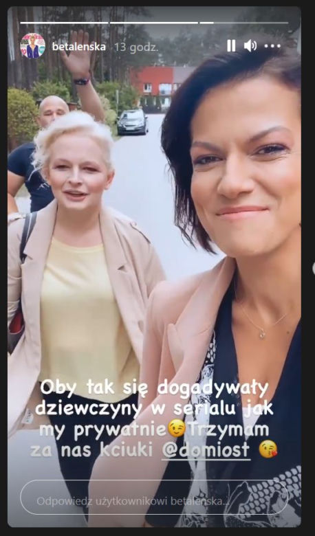 M jak miłość po wakacjach 2021. Marta (Dominika Ostałowska), Patrycja (Alżbeta Lenska)