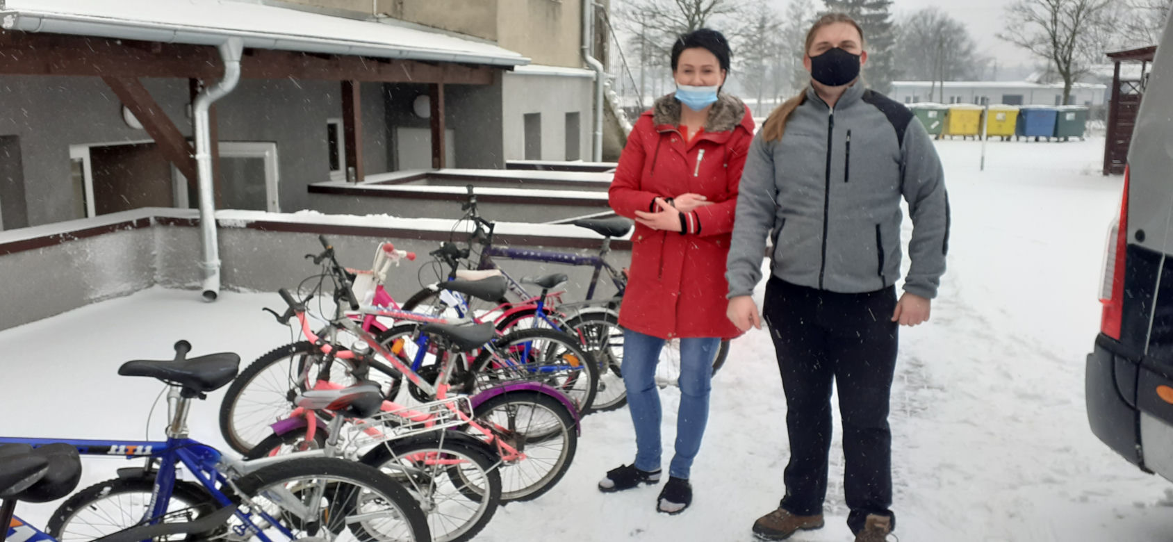 Przekazanie rowerów do Domu Dziecka w Kisielicach