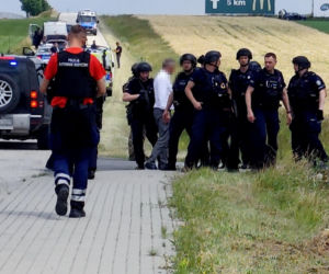 Zatrzymanie Dariusza R. po zbrodni w Mierzawie