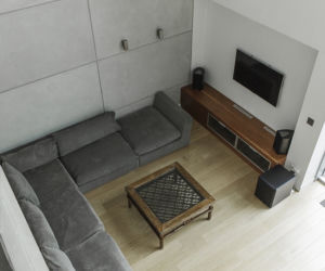 Projekt wnętrz domu w stylu minimalistycznym
