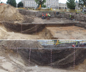 Zdjęcia z prac prowadzonych na Placu Litewskim