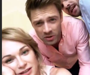 O mnie się nie martw 11 sezon. Sylwia (Aleksandra Adamska), Przemysław (Krzysztof Wach), Paweł (Marcin Korcz)