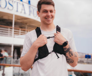 BiegPrzemek przebiegł półmaraton na statku Costa Fortuna