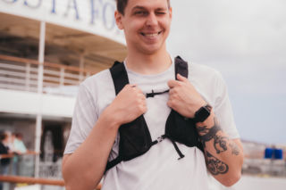 BiegPrzemek przebiegł półmaraton na statku Costa Fortuna