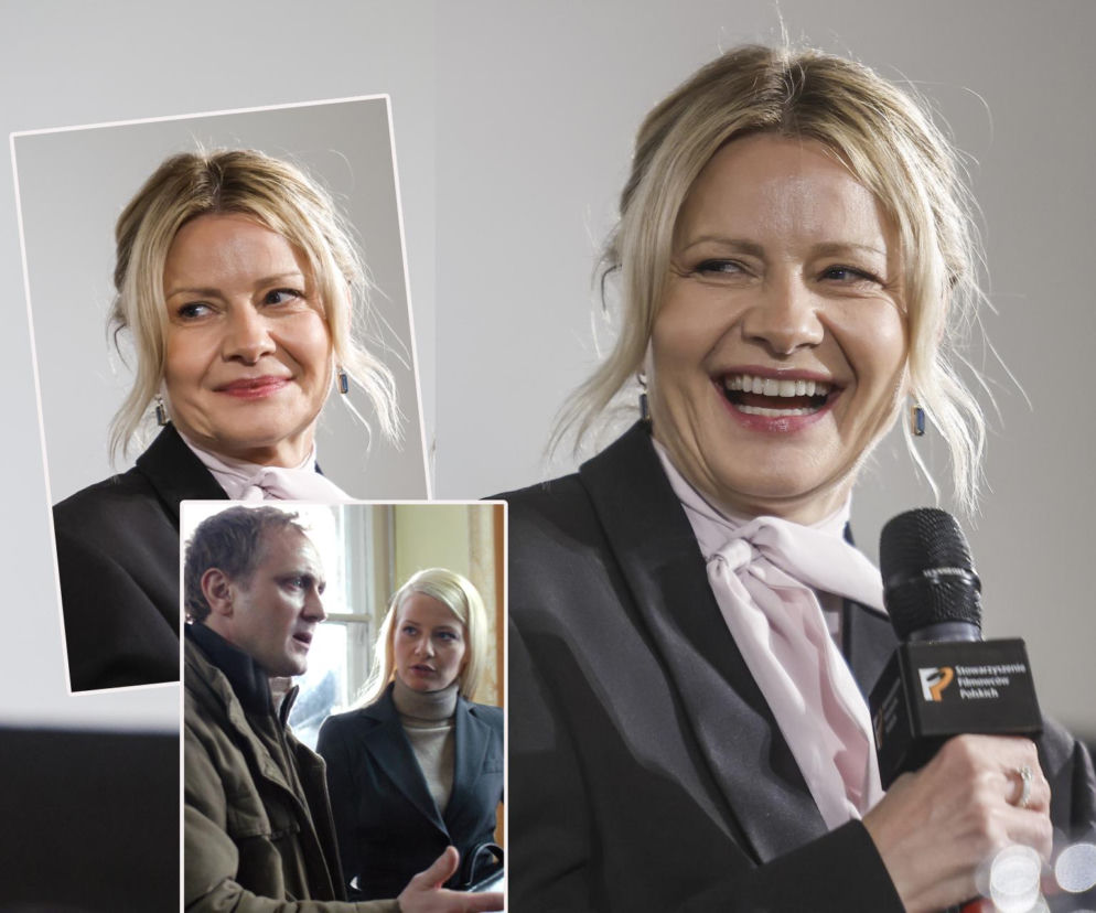 Małgorzata Kożuchowska zaskoczyła na pokazie filmu Komornik!