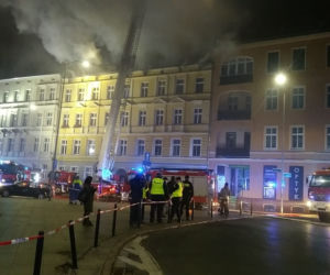 Pożar kamienicy przy ul. Kaszubskiej
