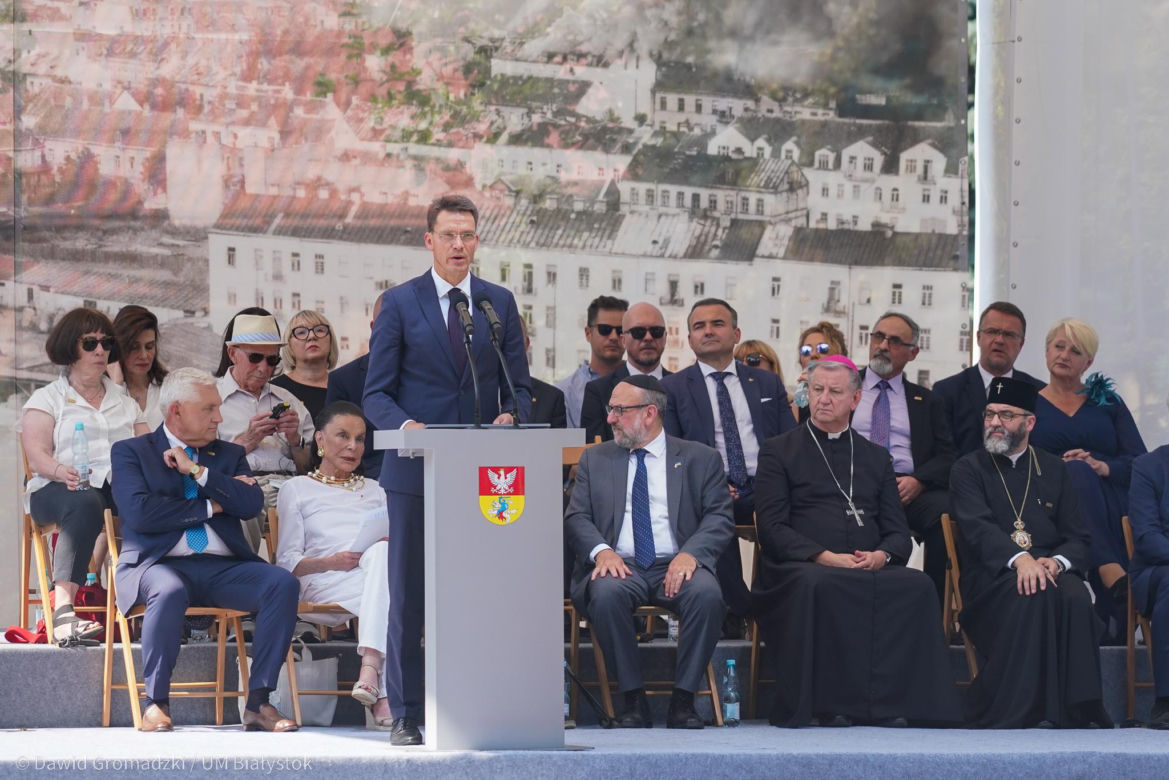 80. rocznica Powstania w Getcie Białostockim. Tak wyglądały uroczystości upamiętniające [ZDJĘCIA]