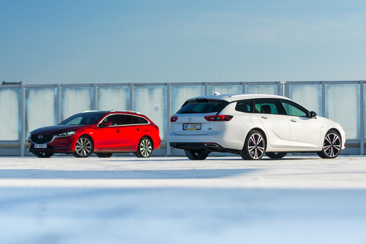 Mazda 6 Sport Kombi 2.2D 184 KM AT6 AWD vs. Opel Insignia Sports Tourer 2.0 CDTi 210 KM AT8 AWD