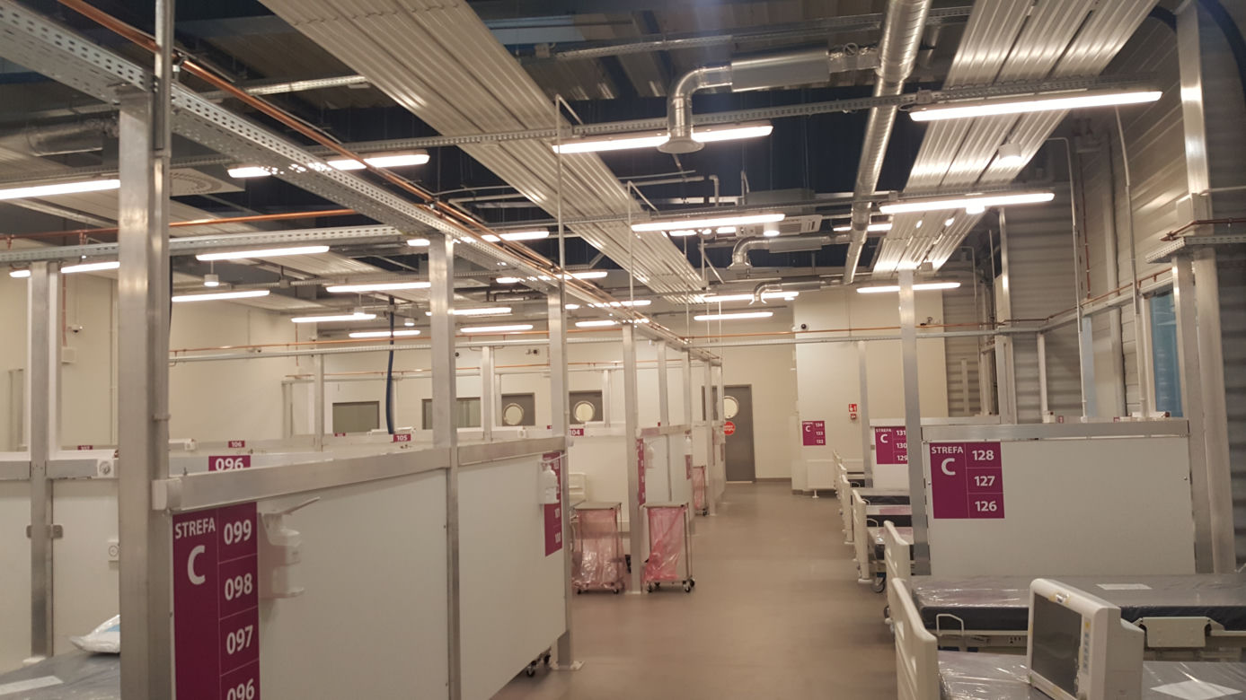 Na lotnisku w Pyrzowicach oddany został do użytku drugi szpital tymczasowy na Śląsku
