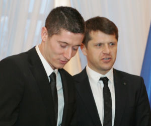 Robert Lewandowski i Cezary Kucharski