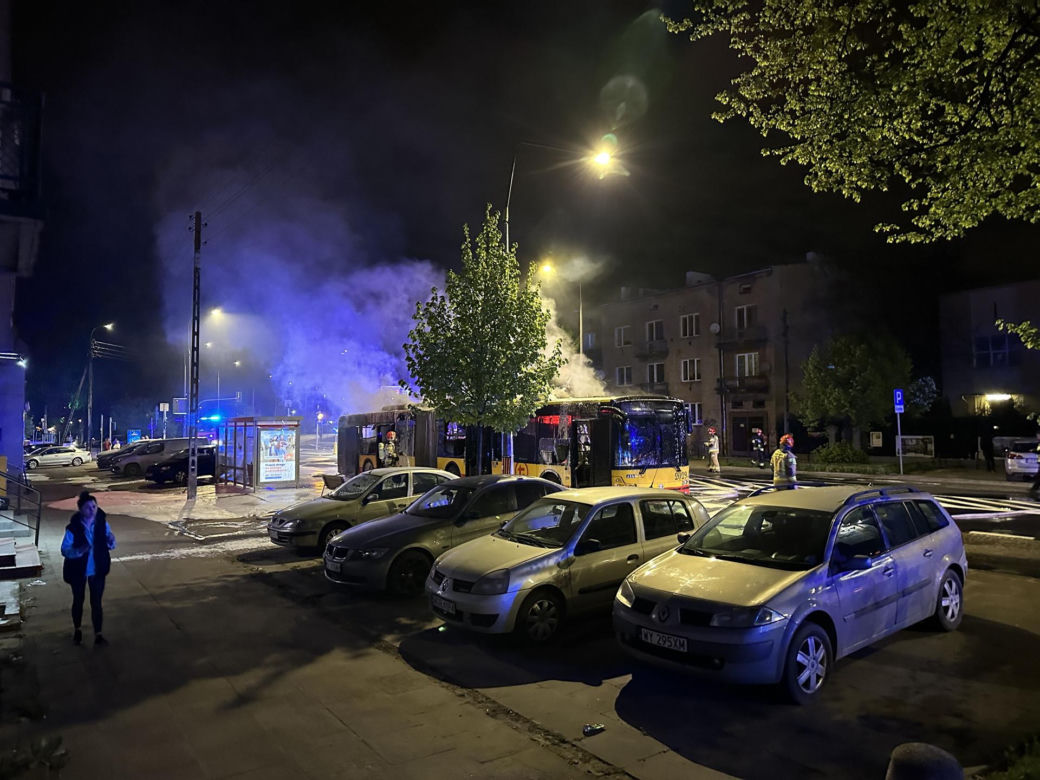 Pożar autobusu