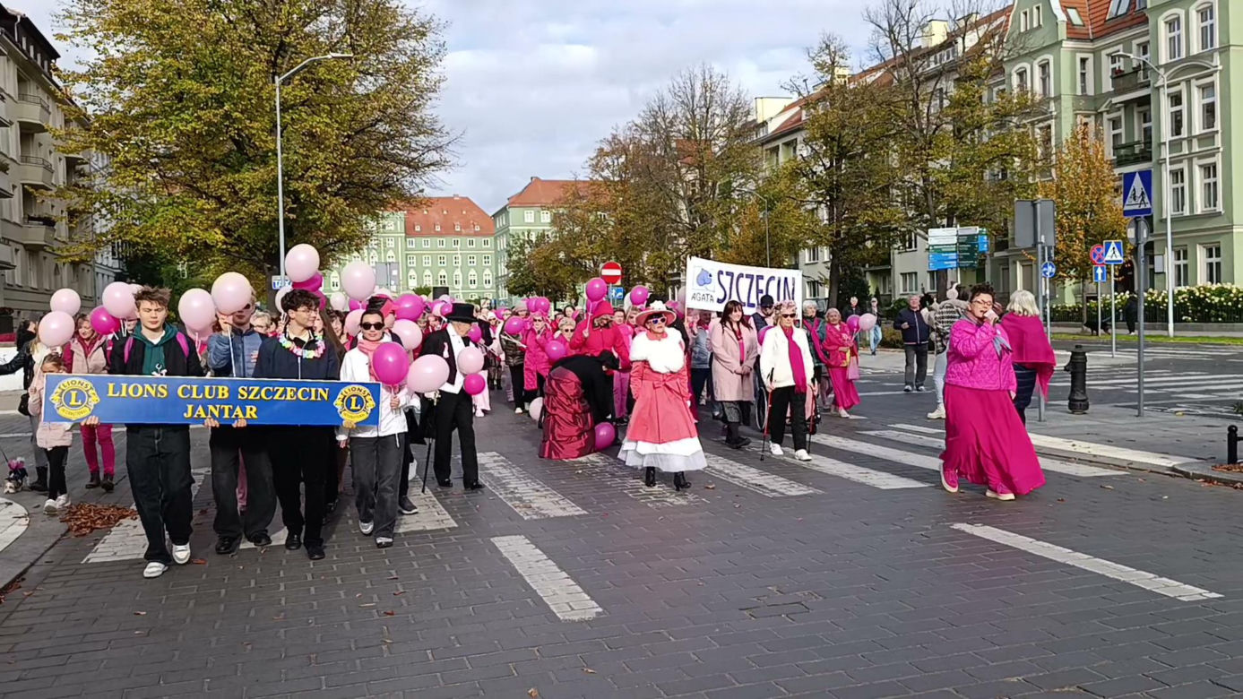 Marsz Różowej Wstążki w Szczecinie