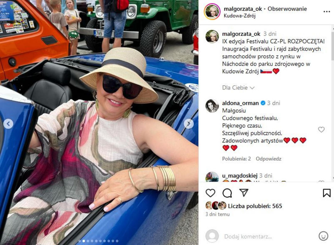 Tak Małgorzata Ostrowska-Królikowska uczciła pamięć Pawła.