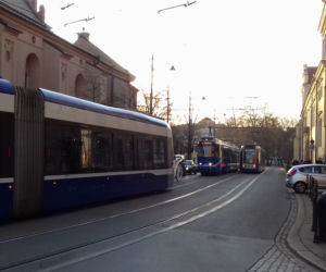 Wykolejenie tramwaju w Krakowie