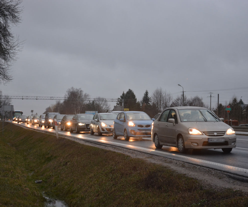 Blokada drogi krajowej DK7
