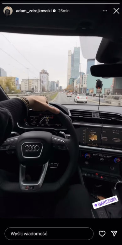 Adam Zdrójkowski pędzi 125 km/h w centrum miasta