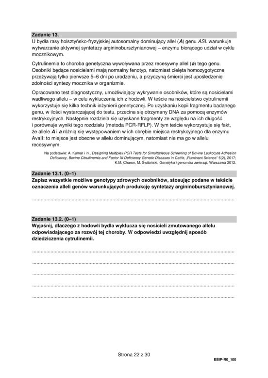 Matura biologia arkusz formuła 2015