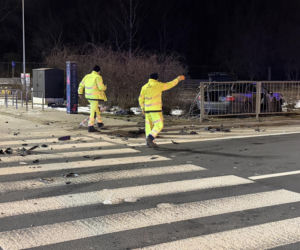 Wypadek na Rondzie Żaba w Warszawie