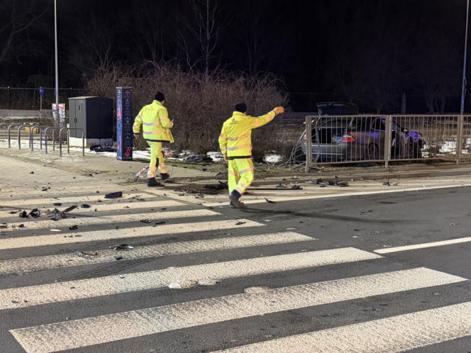 Wypadek na Rondzie Żaba w Warszawie