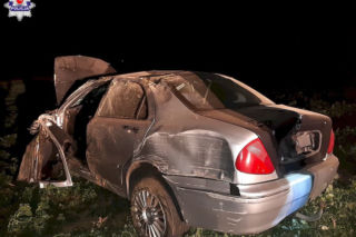 23-latek dachował w polu i narobił sobie kłopotów
