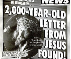 World Weekly News: odnaleziono list Jezusa sprzed 2000 lat