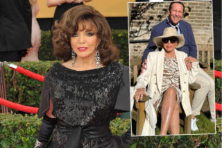 Wiosenna Joan Collins odsłania zgrabne nogi u boku młodszego męża. Trudno uwierzyć, ile naprawdę ma lat!
