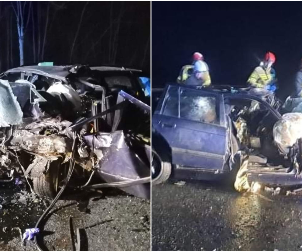 Wola Łącka. 19- i 20-latek nie żyją, dwie osoby ciężko ranne! Szokujący wypadek na DK 60 [ZDJĘCIA]
