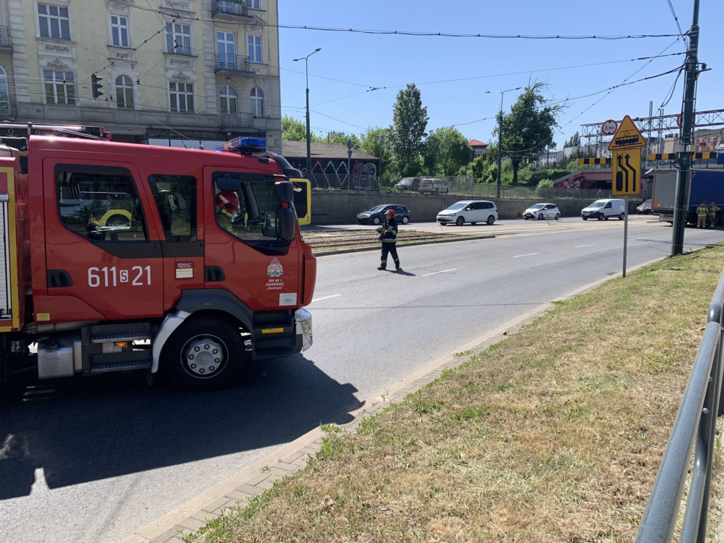 TIR zablokował Sosnowiec. Kierowca był nietrzeźwy