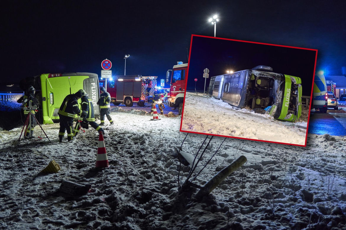 Wypadek polskiego autobusu w Niemczech. Dwie osoby nie żyją, wiele jest rannych