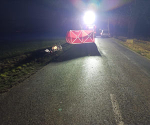 Tragiczny wypadek w powiecie gostyńskim. Nie żyje rowerzysta