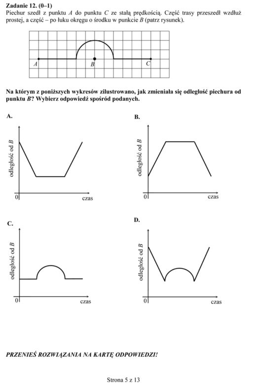 EGZAMIN GIMNAZJALNY 2014 MATEMATYKA ARKUSZE ODPOWIEDZI - OFICJALNE Z CKE