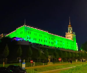Nowa iluminacja Zamku Książąt Pomorskich w Szczecinie