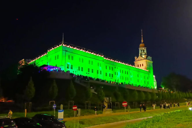 Nowa iluminacja Zamku Książąt Pomorskich w Szczecinie