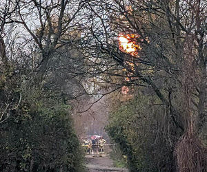 Rozszczelnienie gazociągu przy ul. Komandosów w Krakowie