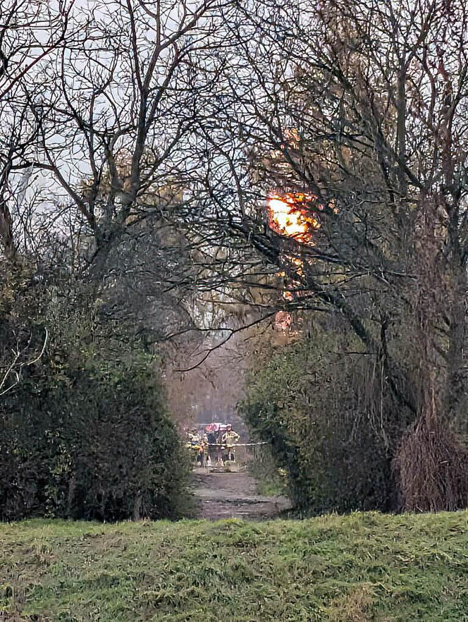 Rozszczelnienie gazociągu przy ul. Komandosów w Krakowie