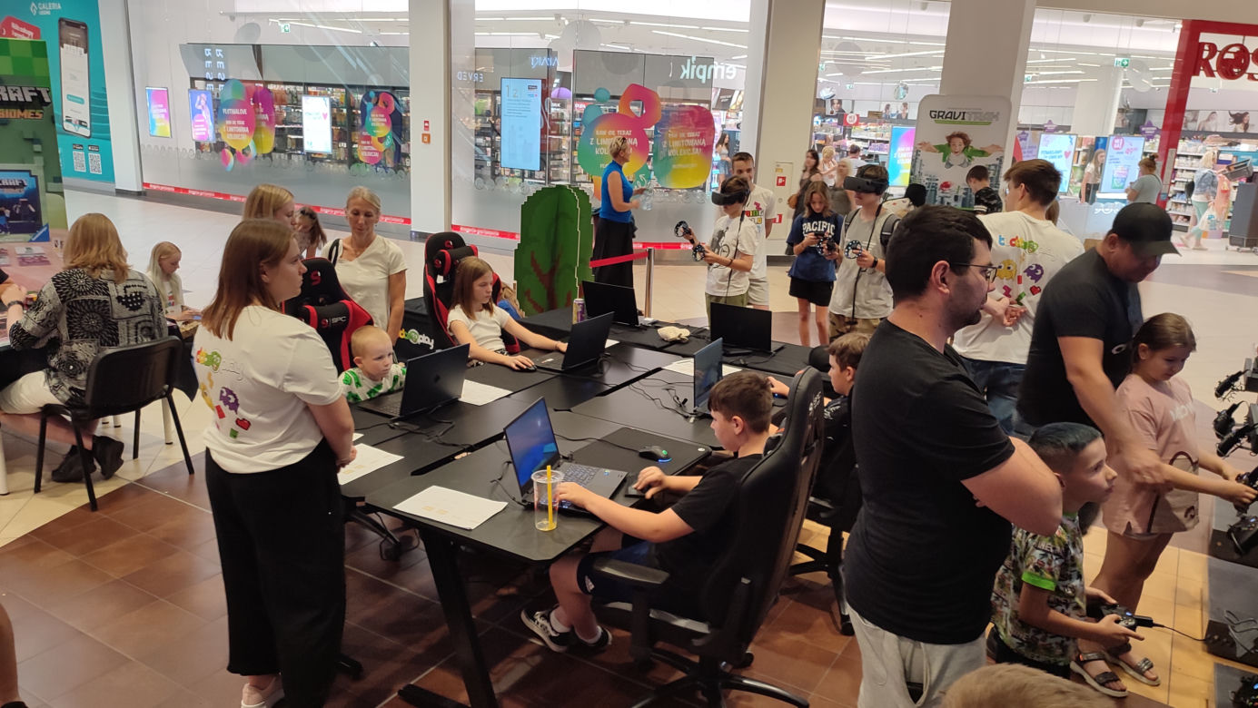 Minecraft w Galerii Leszno